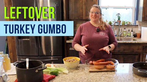 The BEST Recipe for Your Leftover Turkey! Turkey Gumbo