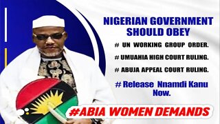 Breaking! Abia State Women Demands The Unconditional Release Of Mazi Nnamdi Knau