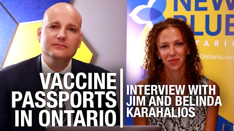 New Blue Party’s Jim and Belinda Karahalios weigh in on Ford’s vax pass flip-flop