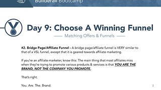 day 09 choose a winning funnel