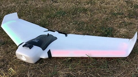 ZOHD Orbit Neon 900mm FPV Night Flying Wing Maiden Flight At Dusk