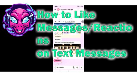 How To Like Messages/Reactions On Android!