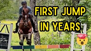 Jumping My Rescue Horse For the 1st Time in YEARS: UPDATE VLOG