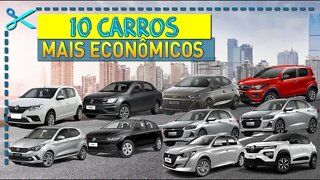 🏆 10 Carros Mais Econômicos do Brasil 2023