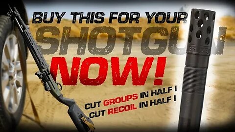 The Buck Kicker and the Beretta 1301 // amazing groups, half the recoil! #Beretta1301 #shotgun