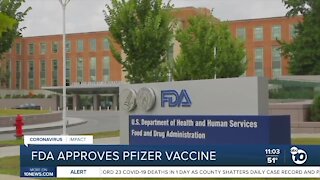 FDA approves Pfizer COVID-19 vaccine