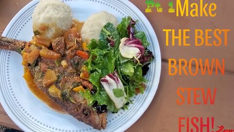 HOW To MAKE BROWN STEW FISH (With NO Browning) Part 1