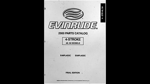 Johnson Evinrude commercial outboard motors, 4 stoke, & jet schematic and break downs - 2000 Card-07