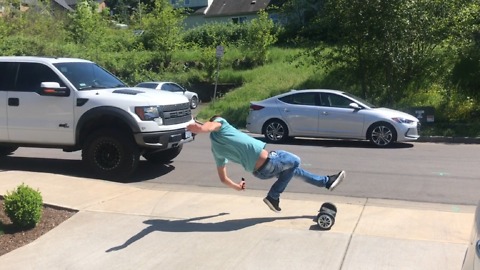 First time on hoverboard fail