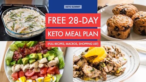 Free 28 DayS Keto Meal plan For Fast & Easy Weight Loss