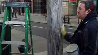 After Crisco Didn't Work, Philadelphia Using Hydraulic Fluid On Poles To Prevent Climbing