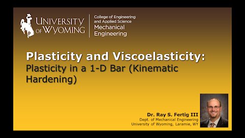 Plasticity in a 1-D Bar (Kinematic Hardening)