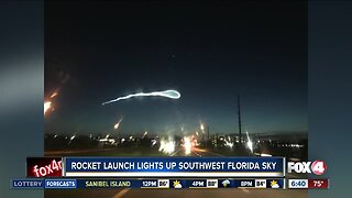 Rocket launch lights up SWFL sky