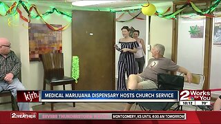 Medical marijuana dispensary hosts church service