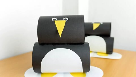 DIY Penguin: Paper Art for Kids Craft Ideas by CraftiKids