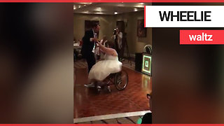 Wheelchair bound bride performs "magical" first dance on wedding day