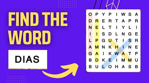 Find The Word DIAS (Word Search Game)