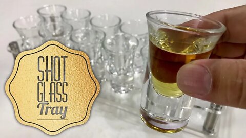 Transparent Acrylic 12 Shot Glass Tray by D&Z Review