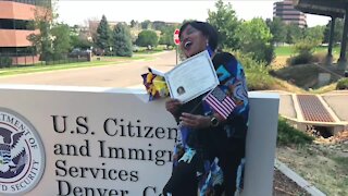 Denver7 Gives donates $555 to help woman replace citizenship certificate