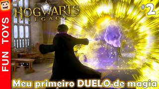 Hogwarts Legacy #02 - Minha primeira AULA! E meu primeiro DUELO com a varinha mágica!