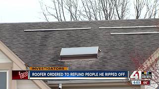 Judge orders roofer to refund customers