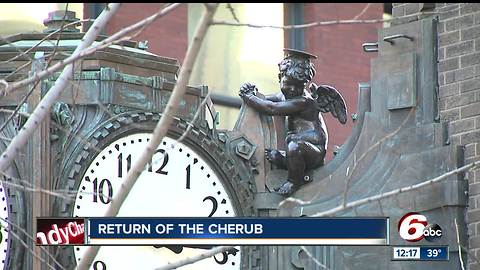 Cherub shows up for 70th year in downtown Indianapolis