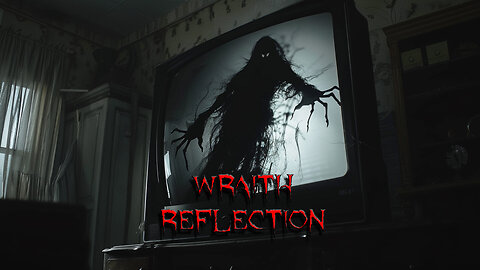 Wraith Reflection - Sinister Shadow Spirit Reflected in TV Screen