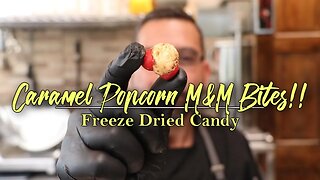 Caramel Popcorn M&M Bites | Freeze Dried Candy