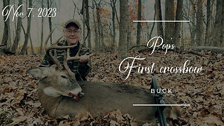 I took my dad deer hunting | He takes his first crossbow buck EVER!