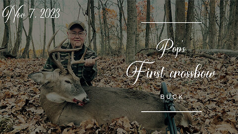 I took my dad deer hunting | He takes his first crossbow buck EVER!