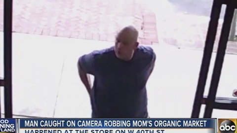 Mom's Organic Market robbery suspect caught on camera