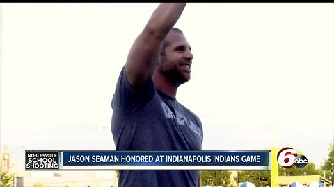 Standing ovation for Jason Seaman at Indianapolis Indians game