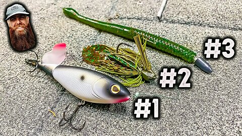 3 BAITS for AUGUST Bass Fishing!