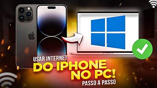 Como USAR A INTERNET DO IPHONE no PC (VIA CABO)