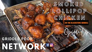 Smoked Chicken Lollipop Style on the Blackstone Griddle | Griddle Food Network