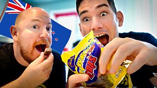 Brits Try New Zealand Candy // Cadbury Perky Nana Lumps