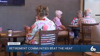 A local retirement community keeps its residents busy during extreme heat
