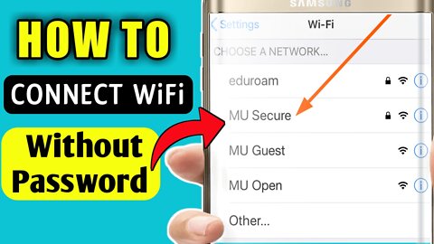 How To Connect WiFi Without Password | Easy and Fast