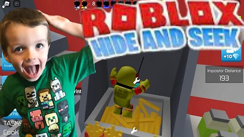 Roblox Among Us Hide and Seek! Jakey’s Caught in the Bucket?