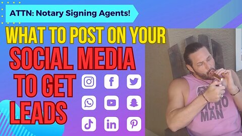 Attn: Notary Loan Signing Agents! What To Post On Social Media(FACEBOOK) TO Get MORE Work!