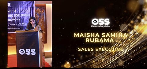 Maisha Samiha Rubama is employed as a sales executive.