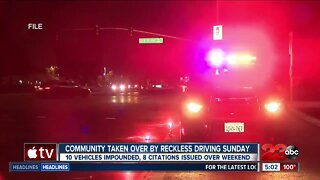 Community taken over by reckless driving Sunday