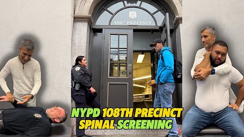 TAKING CARE OF OUR POLICE OFFICERS TO FEEL *AMAZING RELIEF*~ 108TH PRECINCT *SPINAL SCREENING*