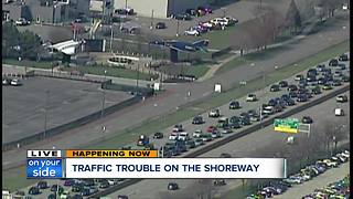 Traffic trouble on the shoreway