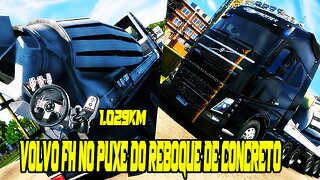 EURO TRUCK SIMULATOR 2/VOLVO FH NO PUXE DO CONCRETO 1029KM