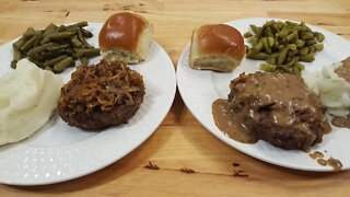 Southern Hamburger Steak & Onion Gravy - Poor Man's Steak - Chopped Steak - The Hillbilly Kitchen