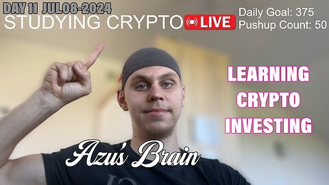 STUDYING CRYPTO INVESTING - DAILY STREAM #11 JOIN & LEARN!