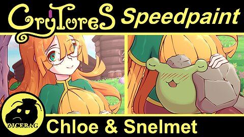 Crytures Speedpaint - Chloe and Snelmet