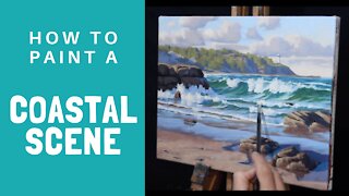 How to Paint a COASTAL SCENE