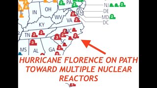 Over a Dozen Nuclear Reactors in Path of Hurricane Florence